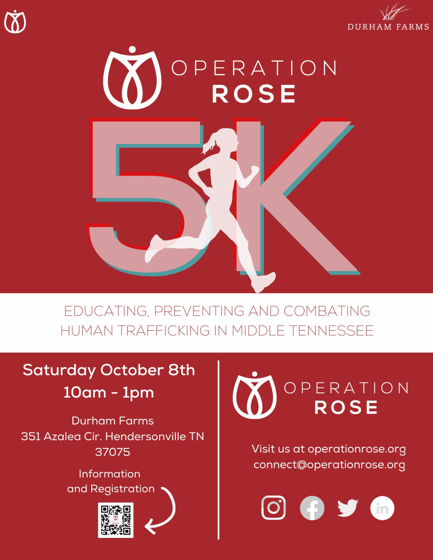 operation rose 5K Durham Farms